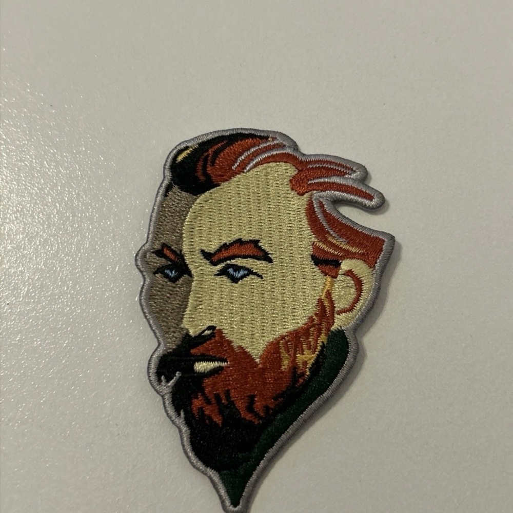 Vincent van Gogh Exhibit Portrait Iron On Patch Museum Exclusive Style